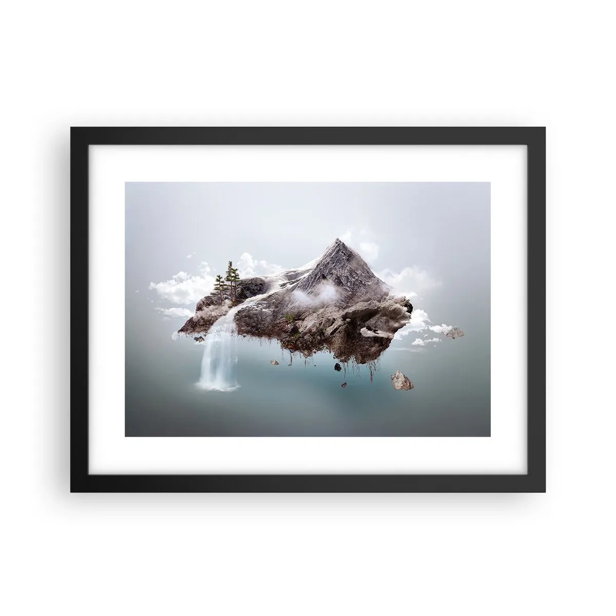 Plakat i sort ramme - Set gennem en surrealists øjne - 40x30 cm