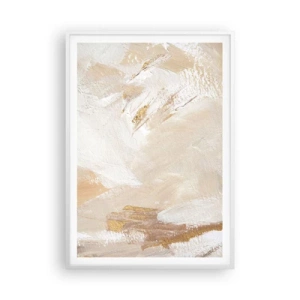 Plakat i hvid ramme - Pastelkomposition - 70x100 cm