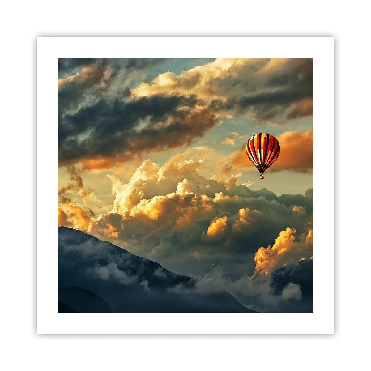 Plakat - Jeg går, fordi jeg vil - 50x50 cm