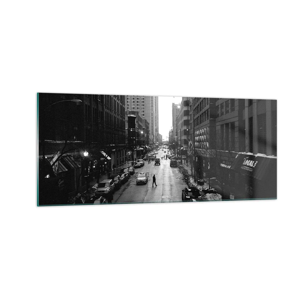 Billede på glas - Endnu en dag som hver dag - 100x40 cm