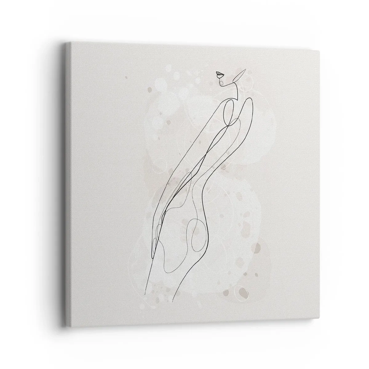 Lærredstryk - Billede på lærred - At forvilde sig med blikket - 30x30 cm