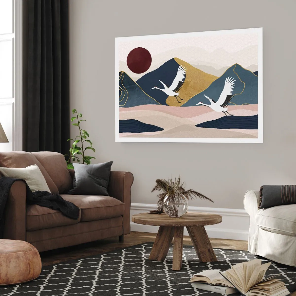 Plakat - Og dagen er igen FLØJET af sted - 70x50 cm