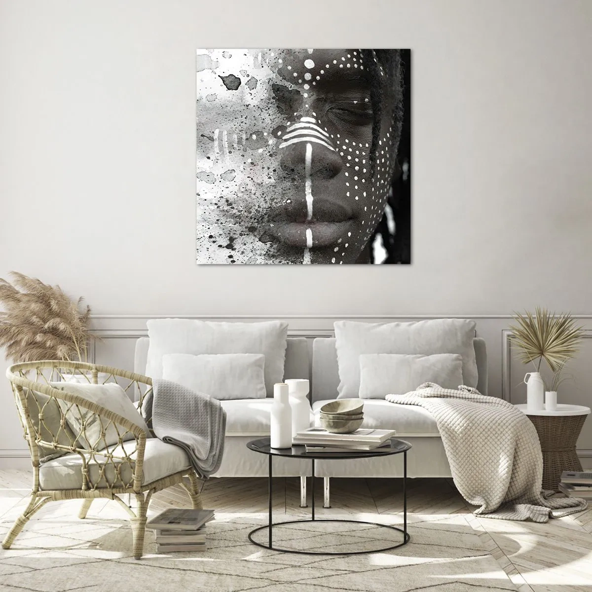 Billede på glas - Opdag den oprindelige ånd - 50x50 cm