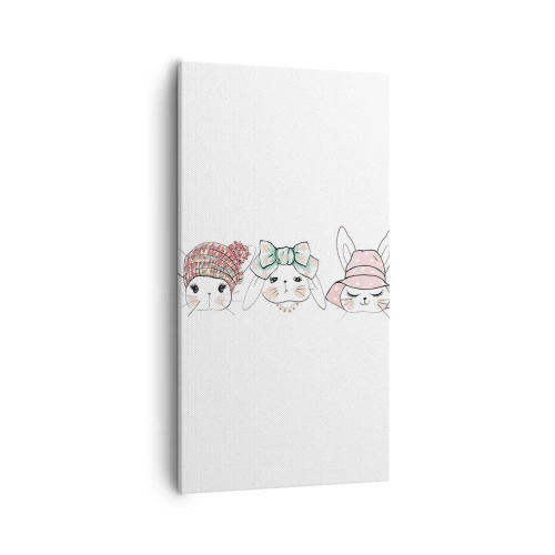 Lærredstryk - Billede på lærred - Eftertænksom, trist, glad - 55x100 cm