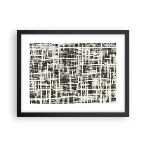 Plakat i sort ramme - En sammensætning vævet - 40x30 cm
