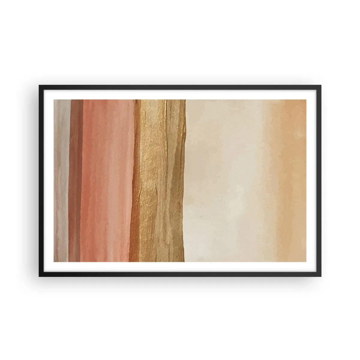 Plakat i sort ramme - Lodret sammensætning - 91x61 cm