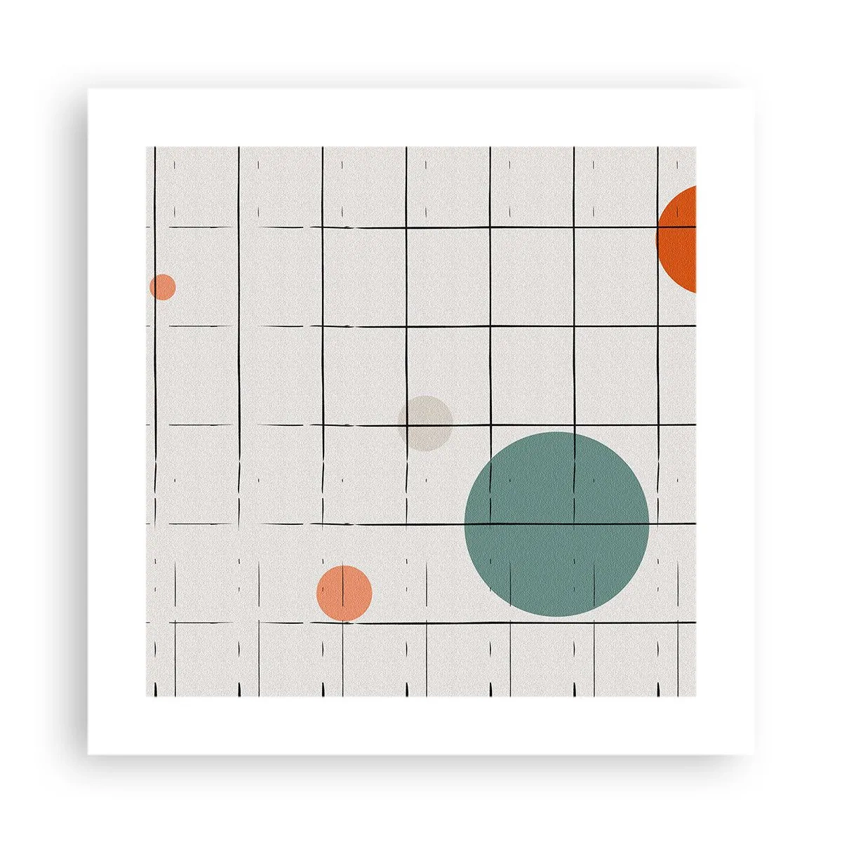 Plakat - Fanget i en fælde. Os eller dem? - 40x40 cm