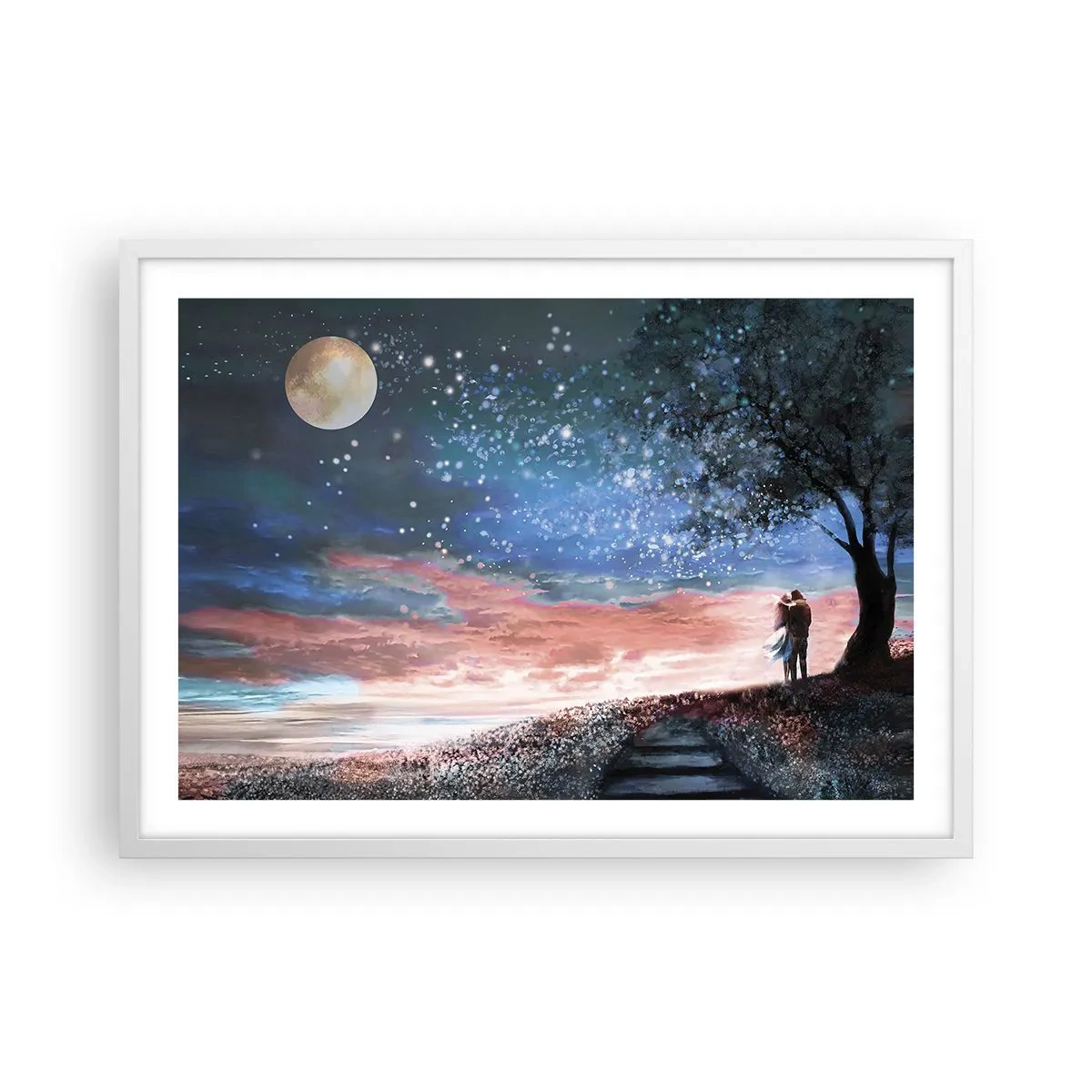 Plakat i hvid ramme - En stjernepræstation - 70x50 cm