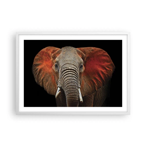 Plakat i hvid ramme - Jeg er vild, er du? - 70x50 cm