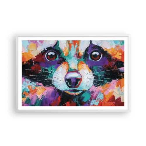 Plakat i hvid ramme - Kun gode følelser - 91x61 cm