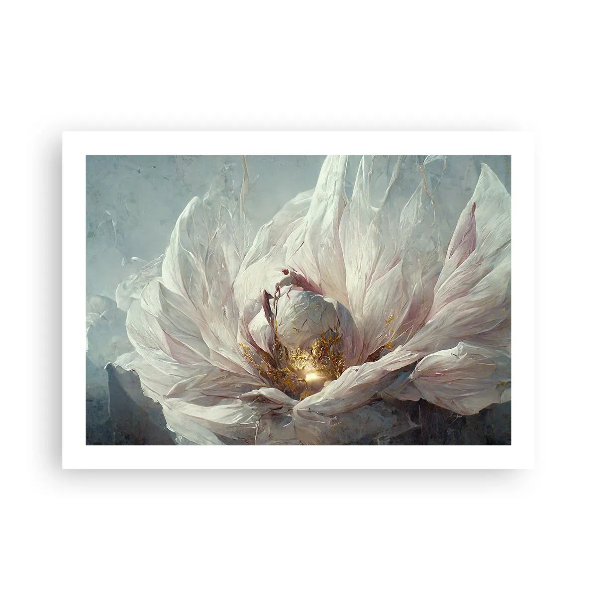 Plakat - Blomstrer en gang om hundrede år - 70x50 cm