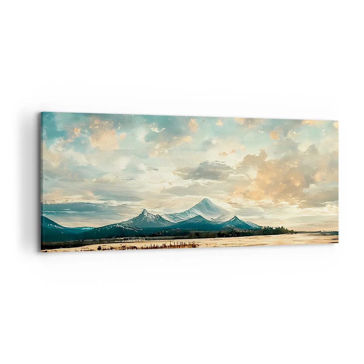 Lærredstryk - Billede på lærred - Under himlens beskyttelse - 120x50 cm