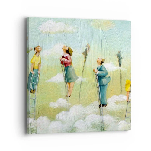 Lærredstryk - Billede på lærred - Bag din drøm - 30x30 cm