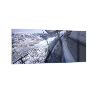 Billede på glas - Jeg ved, hvad det vil sige at være en fugl - 100x40 cm