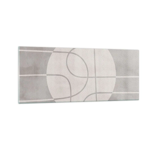 Billede på glas - Cirkulær og lige frem - 100x40 cm