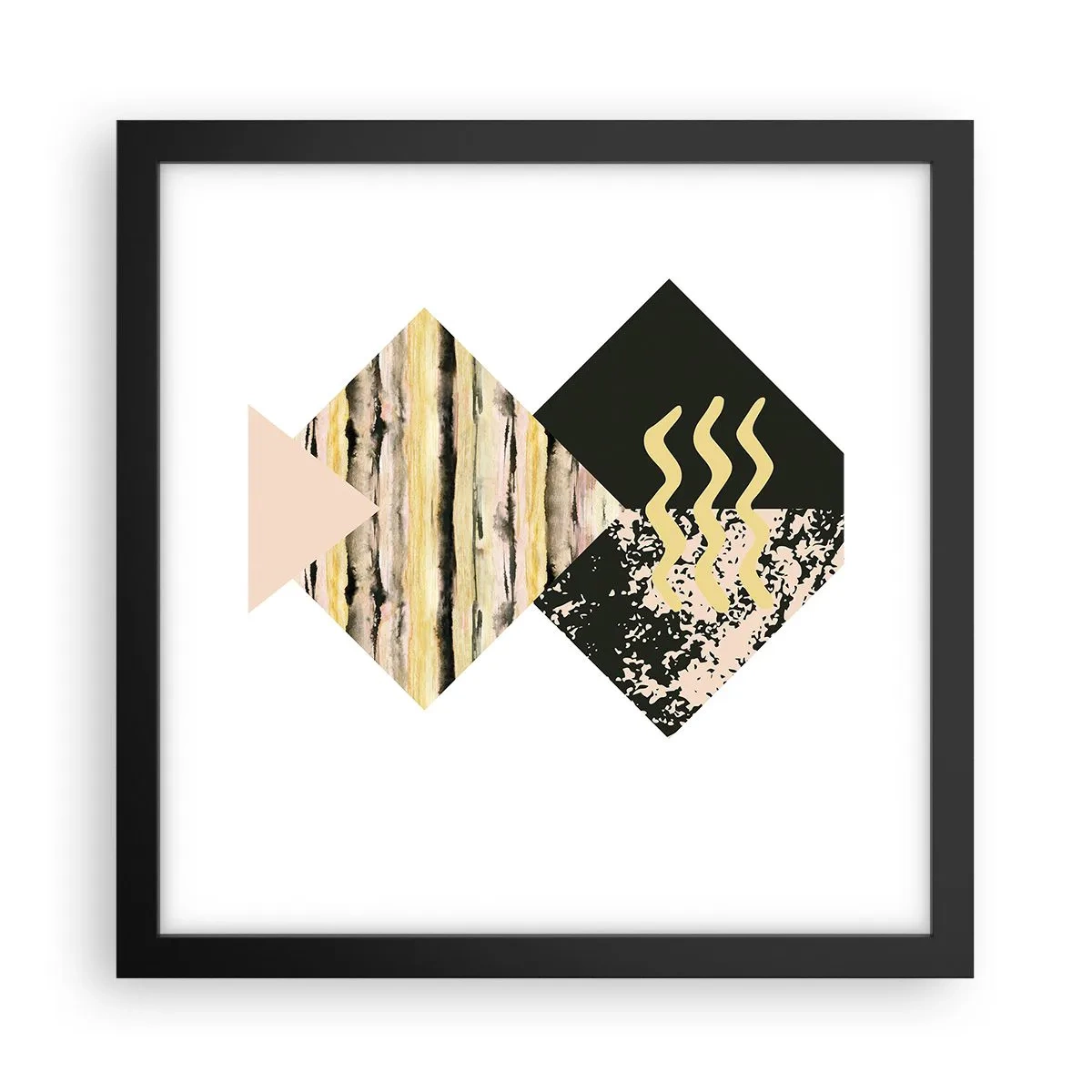 Plakat i sort ramme - Ikke så simpelt - 30x30 cm