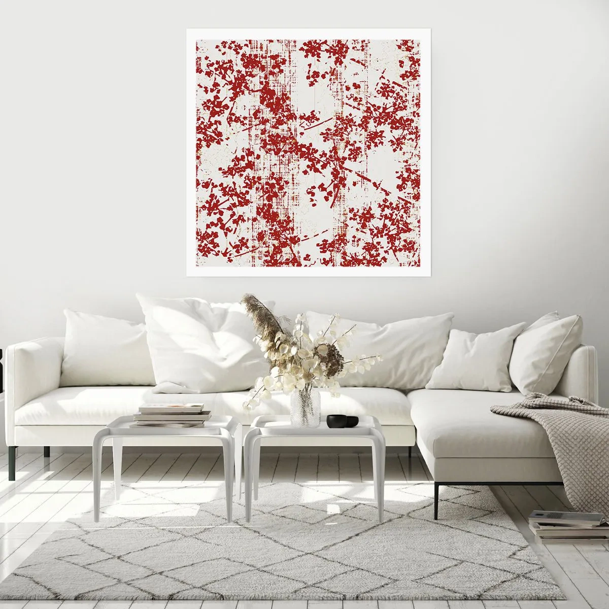 Plakat - Som en gammel percale - 60x60 cm