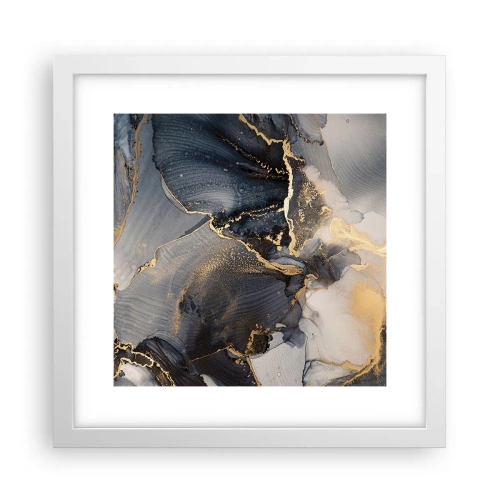 Plakat i hvid ramme - Livet af sten - 30x30 cm