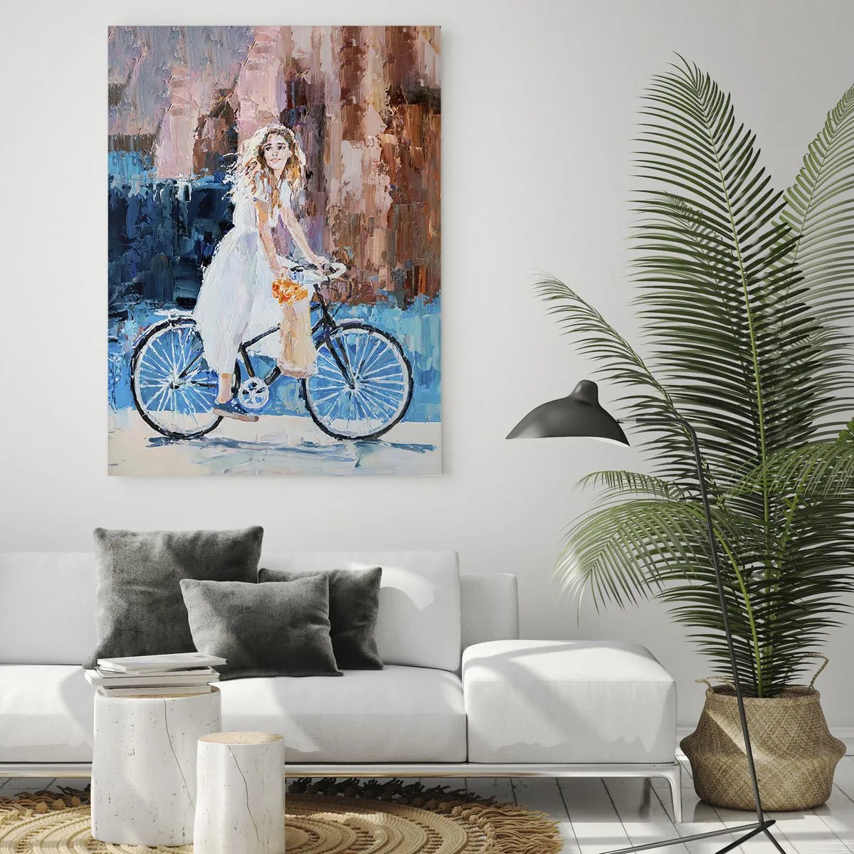 Billede på glas - Glæde om morgenen - 80x120 cm