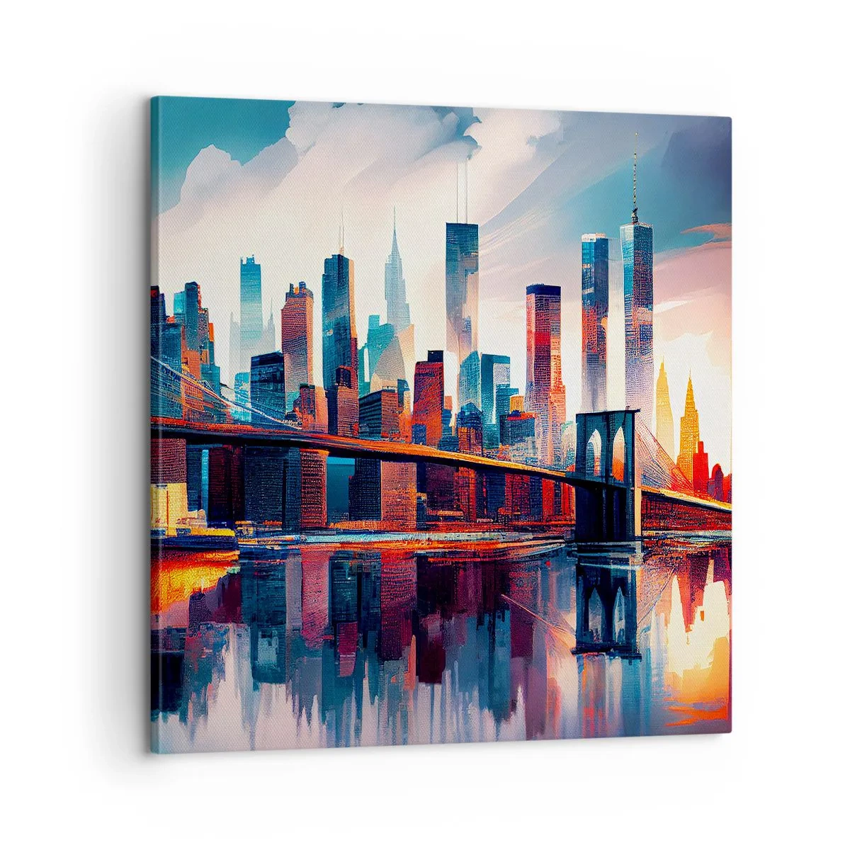 Lærredstryk - Billede på lærred - Fænomenale New York - 60x60 cm