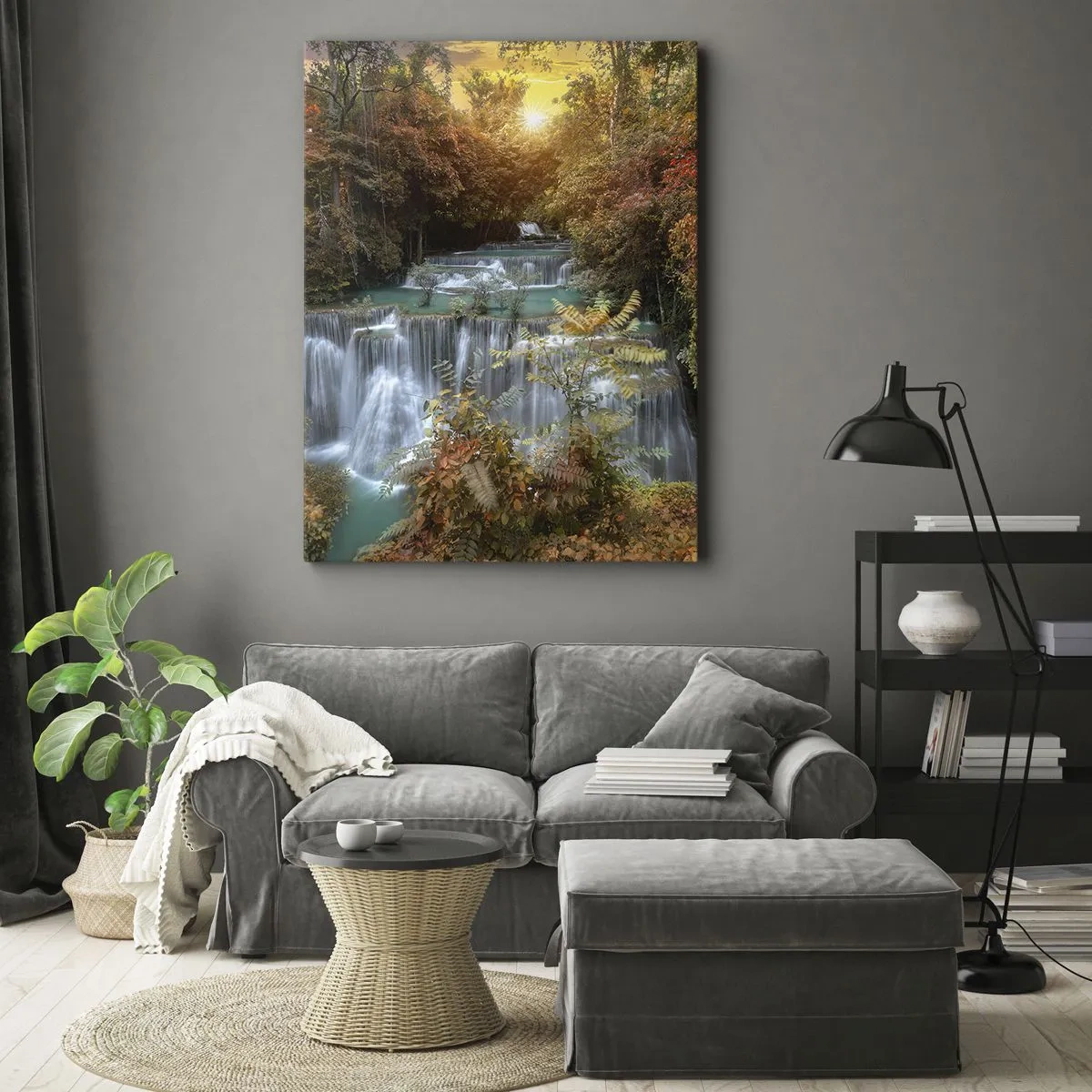 Lærredstryk - Billede på lærred - Skovens skjulte skat - 50x70 cm