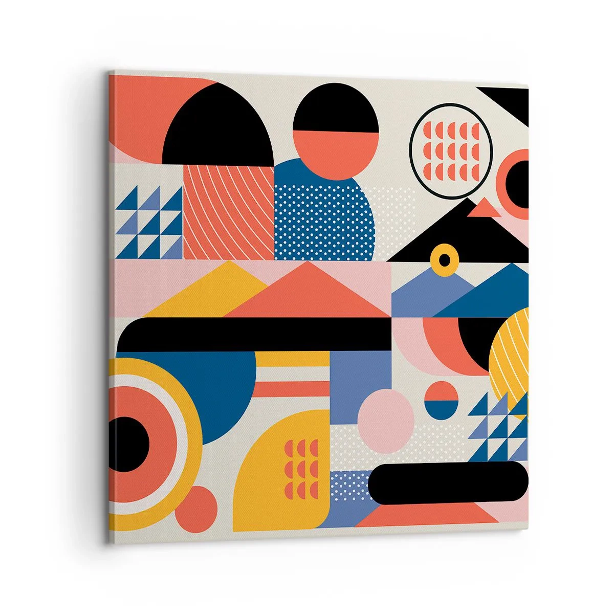 Lærredstryk - Billede på lærred - Komposition: Leg - 60x60 cm