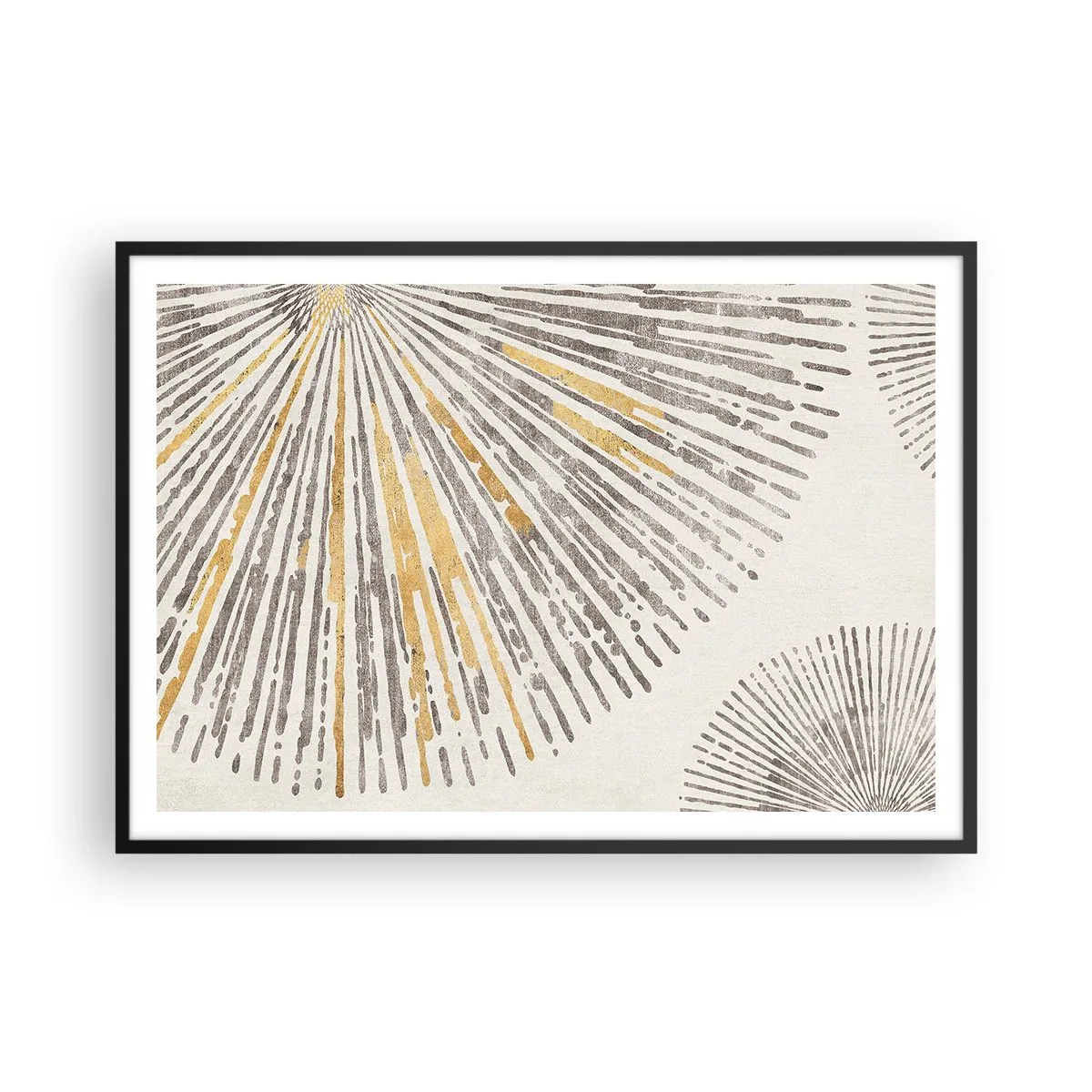 Plakat i sort ramme - Skønheden i en rokke - 100x70 cm