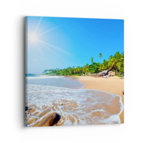 Lærredstryk - Billede på lærred - Et eksotisk sted for dig - 30x30 cm