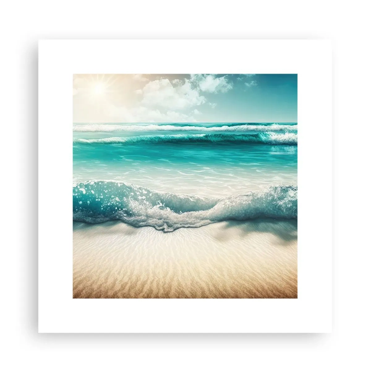 Plakat - Havets ro - 30x30 cm