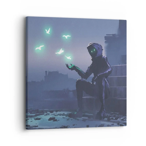 Lærredstryk - Billede på lærred - Livet vil vende tilbage - 30x30 cm