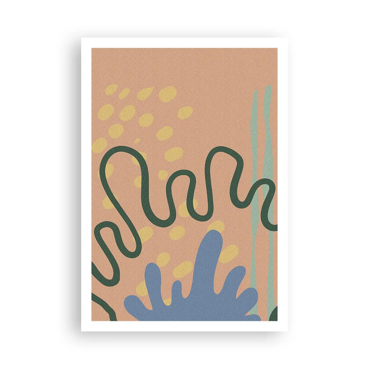 Plakat - Abstraktion: naturens mangfoldighed - 70x100 cm