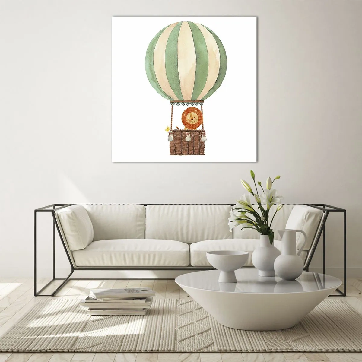 Billede på glas - Leons rejser - 60x60 cm