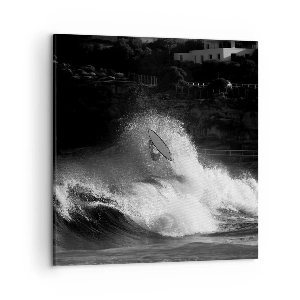 Lærredstryk - Billede på lærred - Udfordring accepteret! - 50x50 cm