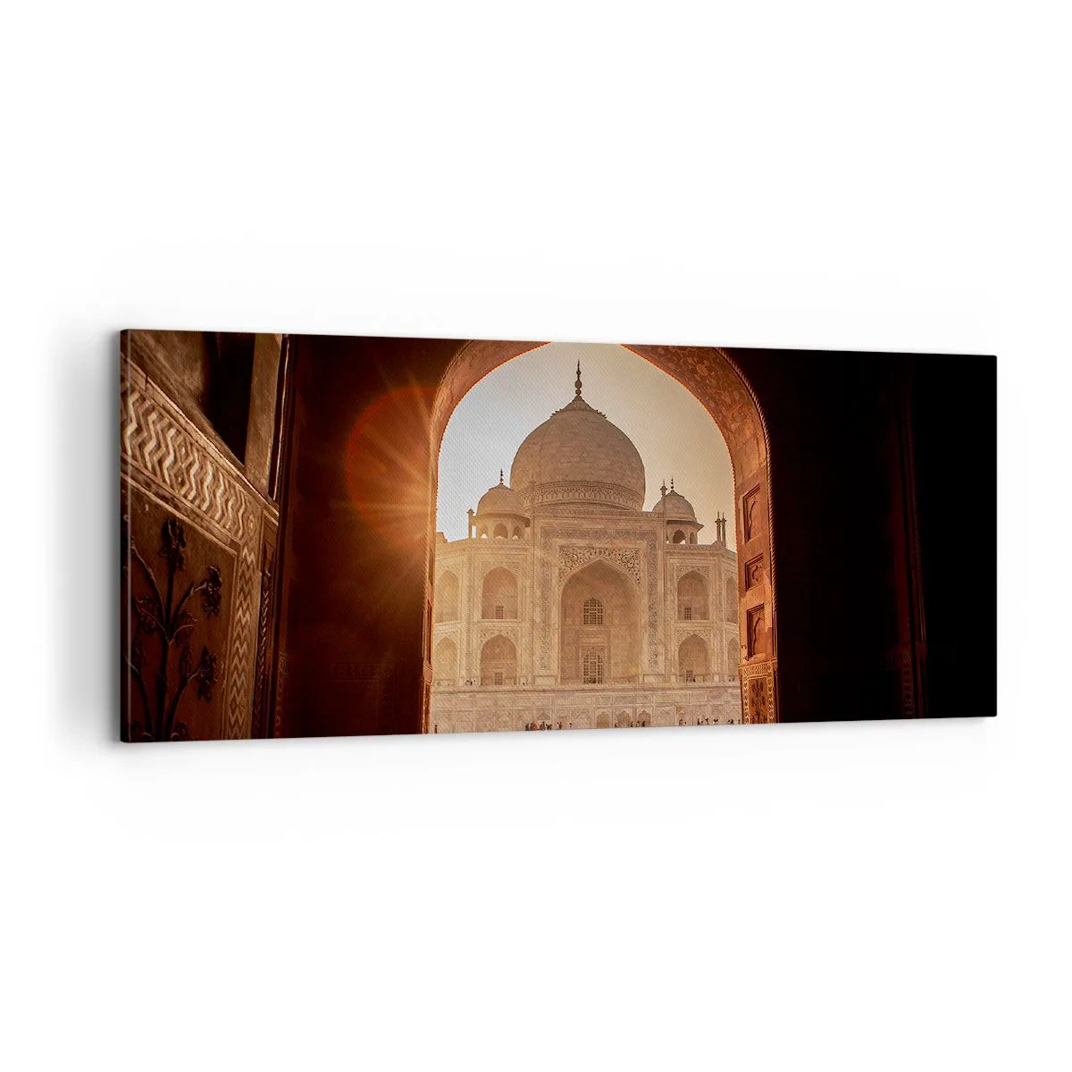 Lærredstryk - Billede på lærred - Et monument over overjordisk kærlighed - 100x40 cm