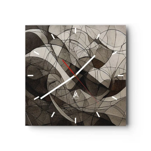 Vægur, Uret - Cirkulation af jordens farver - 30x30 cm