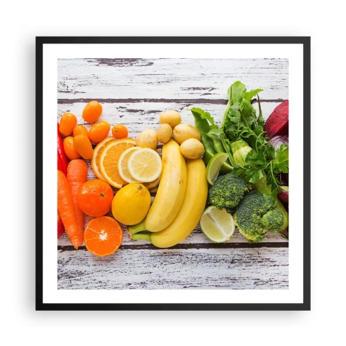 Plakat i sort ramme - Er det ikke nok? - 60x60 cm