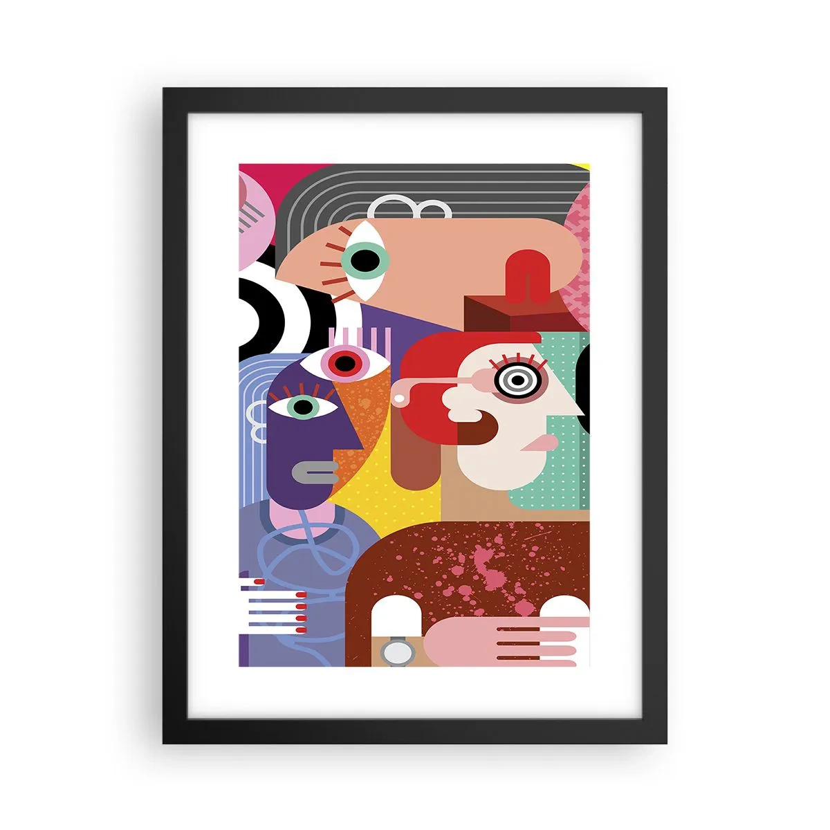 Plakat i sort ramme - Vi fra hr. Picasso - 30x40 cm