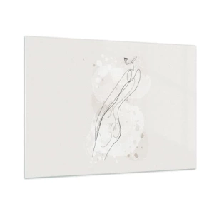 Billede på glas - At forvilde sig med blikket - 100x70 cm