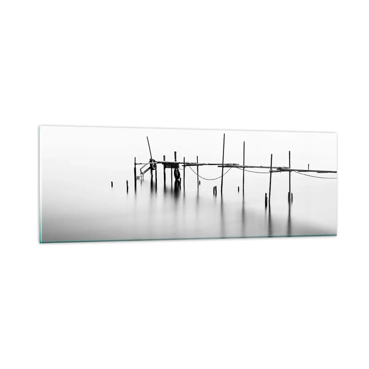 Billede på glas - Hvad nu, hvis verden ikke eksisterer? - 90x30 cm