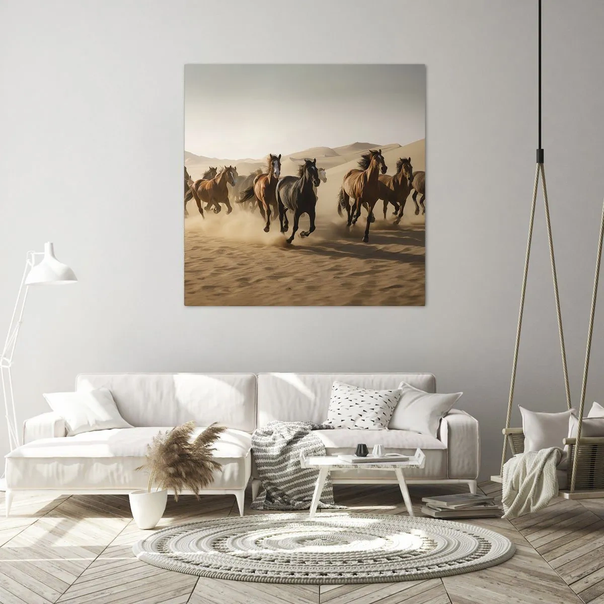 Lærredstryk - Billede på lærred - Fri som vinden - 60x60 cm