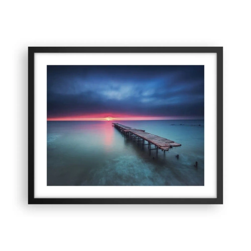 Plakat i sort ramme - Mellem himmel og jord - 50x40 cm