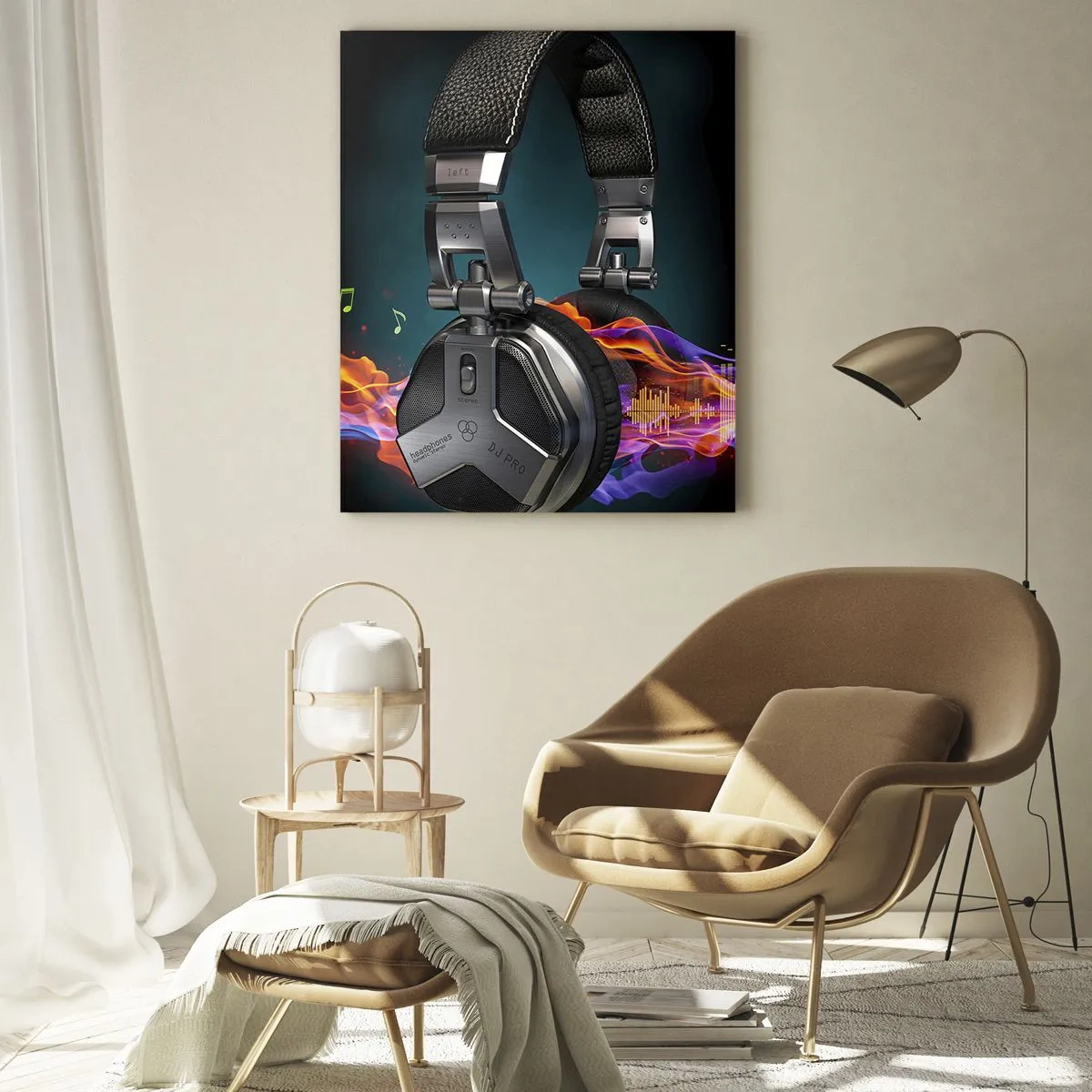 Billede på glas - I musikkens varme - 80x120 cm