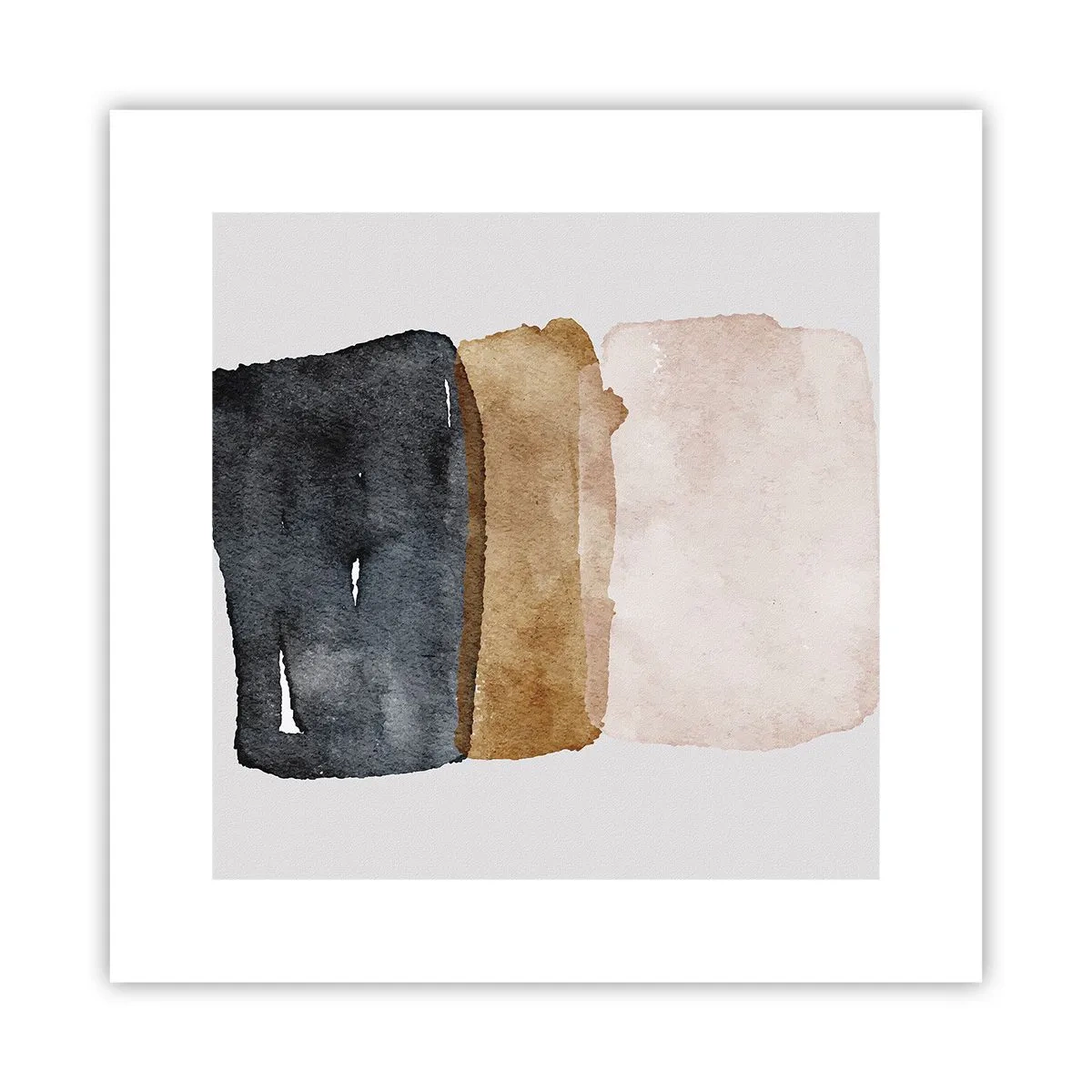 Plakat - Sammensætning af jordfarver - 30x30 cm