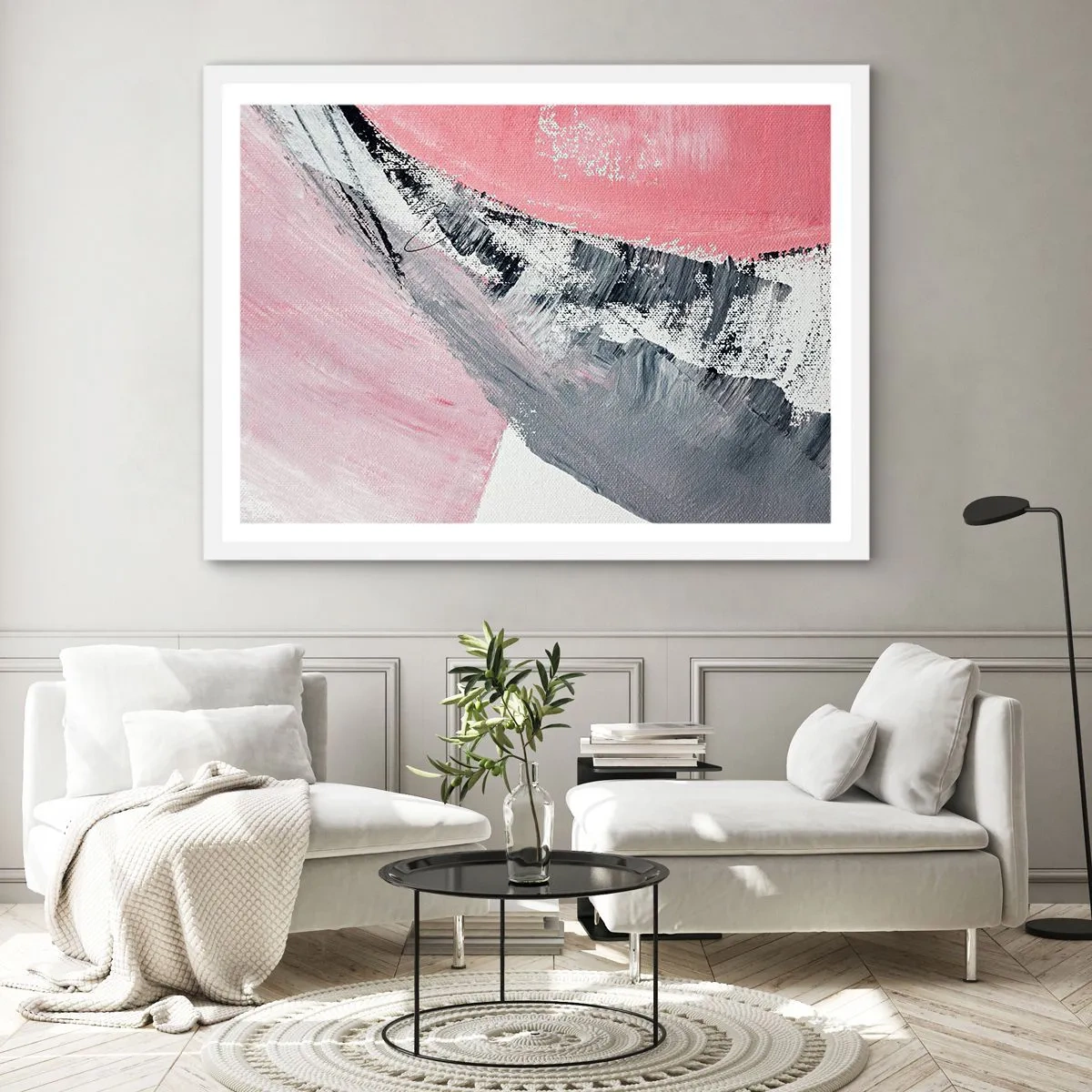 Plakat i hvid ramme - Matchende sammensætning - 50x40 cm