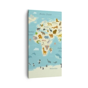 Lærredstryk - Billede på lærred - Gode naboer - 55x100 cm