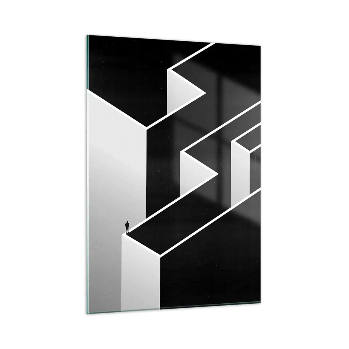 Billede på glas - Ensomhed på toppen - 50x70 cm