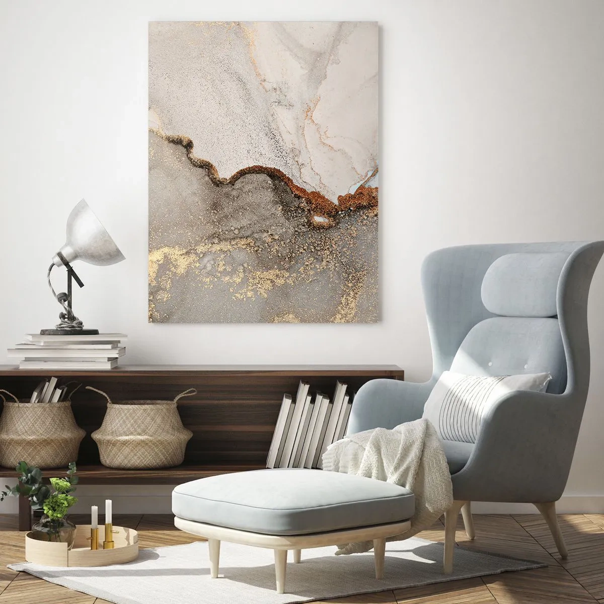 Billede på glas - På farvegrænsen - 50x70 cm