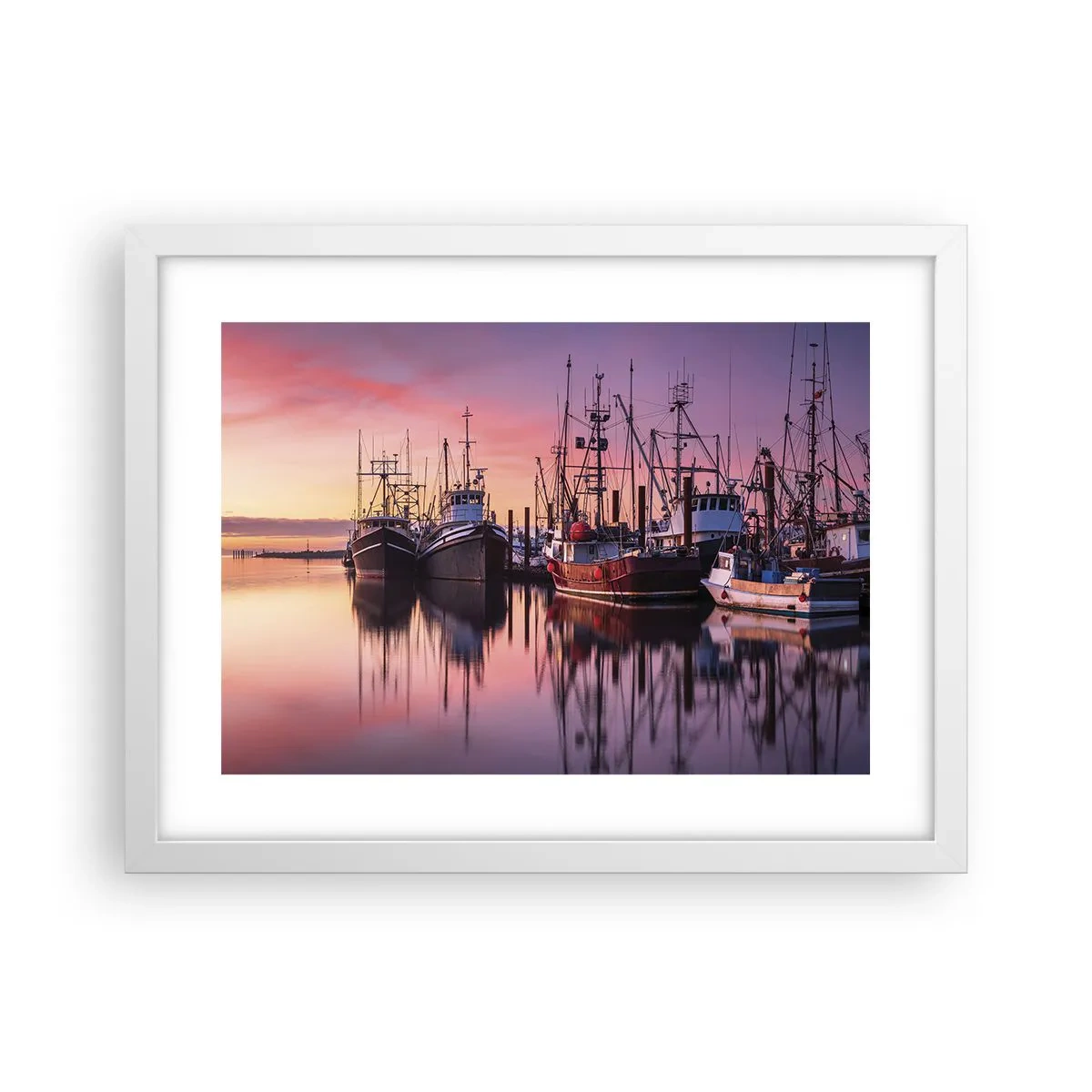 Plakat i hvid ramme - Før den næste dag - 40x30 cm