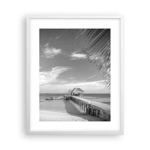 Plakat i hvid ramme - Et minde eller en drøm? - 40x50 cm