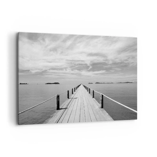 Lærredstryk - Billede på lærred - Eller måske en rejse... - 100x70 cm